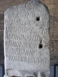 Latin inscription in the Roman Colosseum