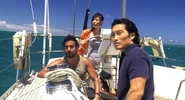 Sun, Jin et Sayid à bord du voilier (D'entre les morts)