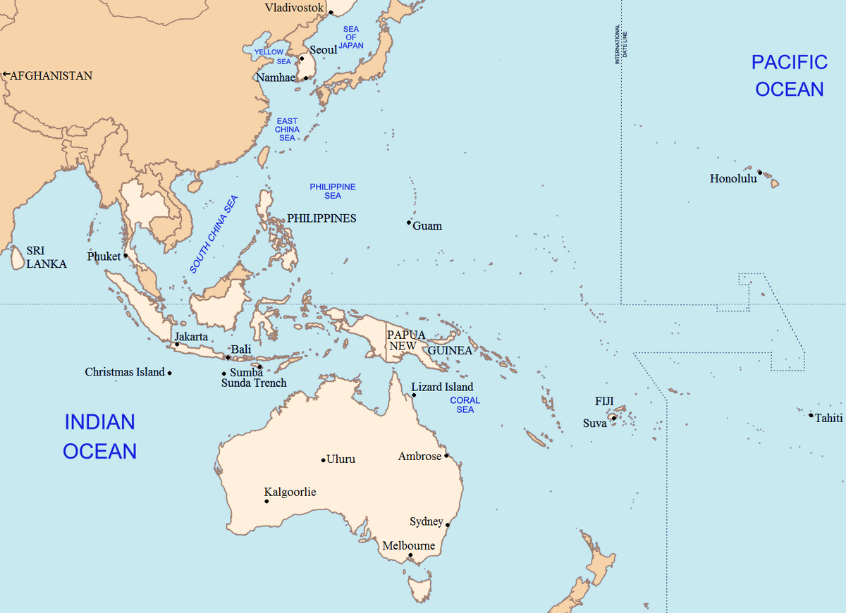 How far is guam from california?