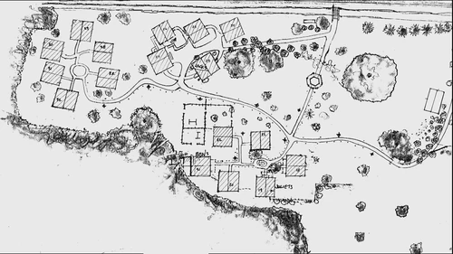 A map of the barracks
