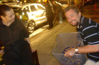 Some fans get overenthusiastic and rebel against the "only take one" rule (joke picture from DC Acura event of player, Flying Standby)