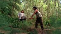 3x19 Sayid with shovel