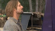 Il rifugio di Hurley, nell'episodio Dave (con Sawyer in primo piano)