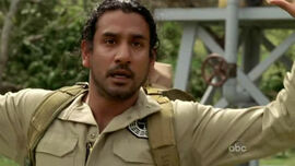 5x16 Sayid shot with the bomb