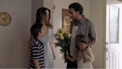 Nadia et ses enfants accueillent 