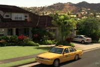 Kate's Volvo S40 is seen in the driveway of her home as she returns from her trial in a taxi cab ("").