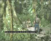 Elliott encontra Desmond na floresta