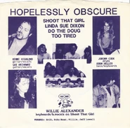 The cover of the album "Shoot That Girl EP" featuring the band members
