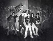 Another band picture, featuring graffiti done by Modern Clix in the background.