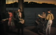 Scene from the video showing the band.