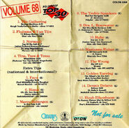 Back cover of Polderpop Top 30 Volume 68.