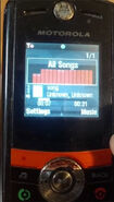 The MOTOROLA phone, where the song came from.