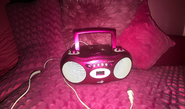 An AI extension of the pink boombox.
