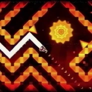 Image of the Geometry Dash fan level, "Nine CircleX", used by AlianTheObscure.