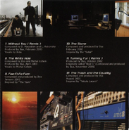 The back side of the album "Dreaming Loud", found by Daseway.