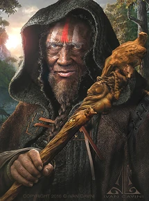 Radagast depicted by 