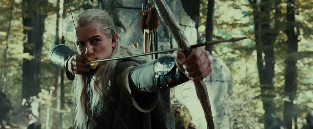 legolas shooting arrows gif