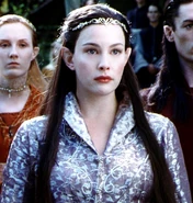 Arwen at the departure of the Fellowship in The Lord of the Rings: The Fellowship of the Ring (2001)