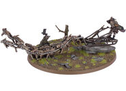 Miniature of Radagast's Sleigh, produced by Games Workshop for The Hobbit Strategy Battle Game