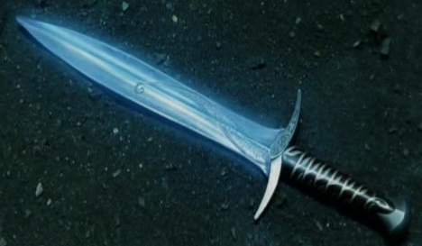 bilbo baggins sword glowing