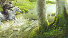 Gandalf Crosses the Sarn Ford