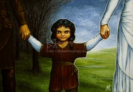 Maeglin jako dziecko − autorstwa Barbary Śliwińskiej