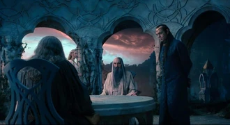 The White Council meeting on the question of Dol Guldur