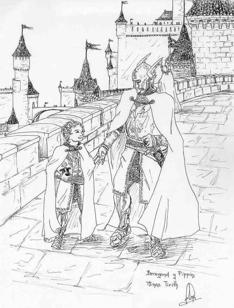 Lord of the rings elf coloring pages