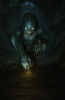 Finnstark, Gollum in cave