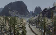 The Misty Mountains northeast of Rivendell 