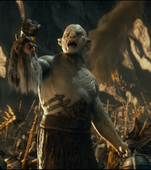 Azog mit Thrors Kopf