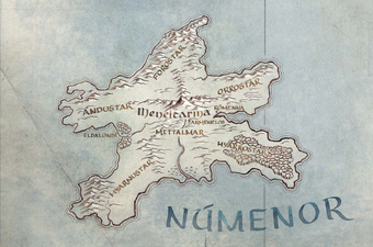 Númenor - Amazon map