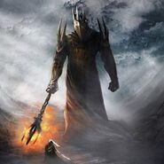 Morgoth about to fight Fingolfin