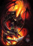 Gothmog kontra Ecthelion, autorstwa Natalii Nikitin.