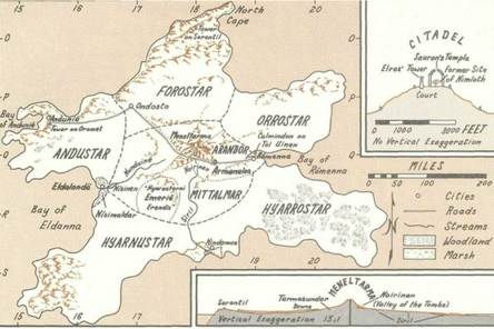 Map of Númenor