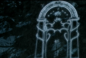 Doors of Durin as seen in Peter Jackson's films