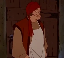 Barliman w adaptacji z 1977 roku