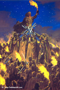 Ted Nasmith — The Oath of Fëanor