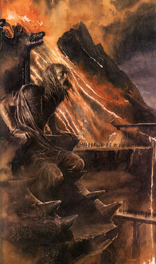 Alan Lee - Hurin in his chair