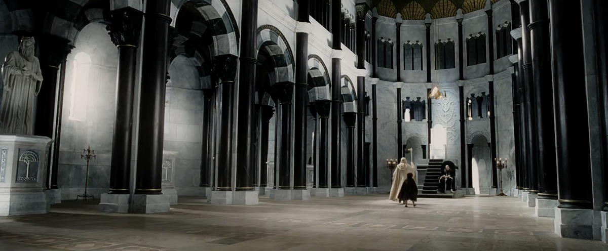 Lord of the Rings - Minas Tirith Hall of Kings Cross Section by