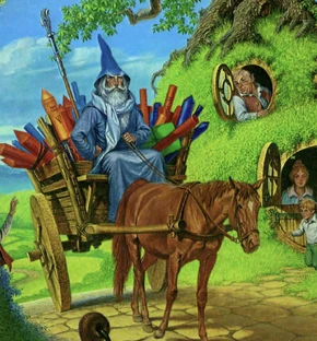 Gandalf entering , by  