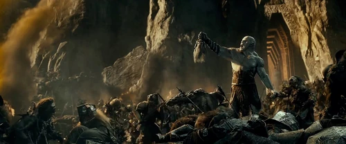 Azog z głową Thróra