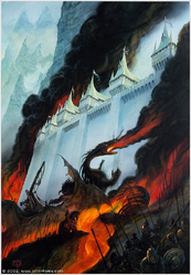 John Howe — The Fall of Gondolin