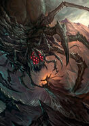 Ungoliant demands the Silmarils from Morgoth.