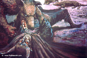 Sauron's defeat to Huan.