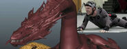 Benedict motion capturing Smaug.