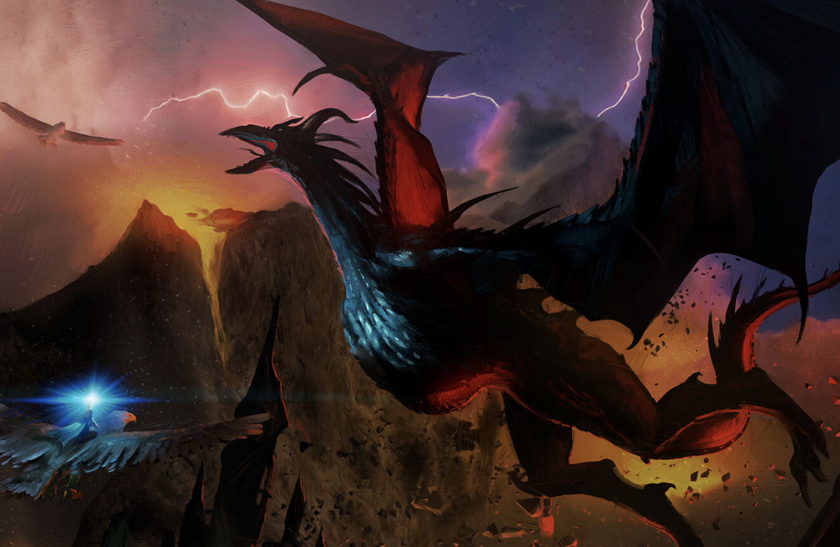 Ancalagon the Black  Dragon design, Painting, Middle earth