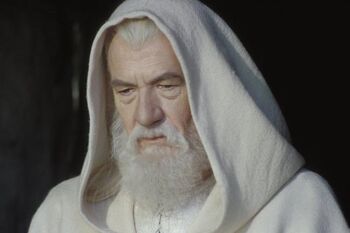 Gandalf po ukończeniu swojej misji w adaptacji filmowej Petera Jacksona