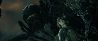 Shelob above Frodo
