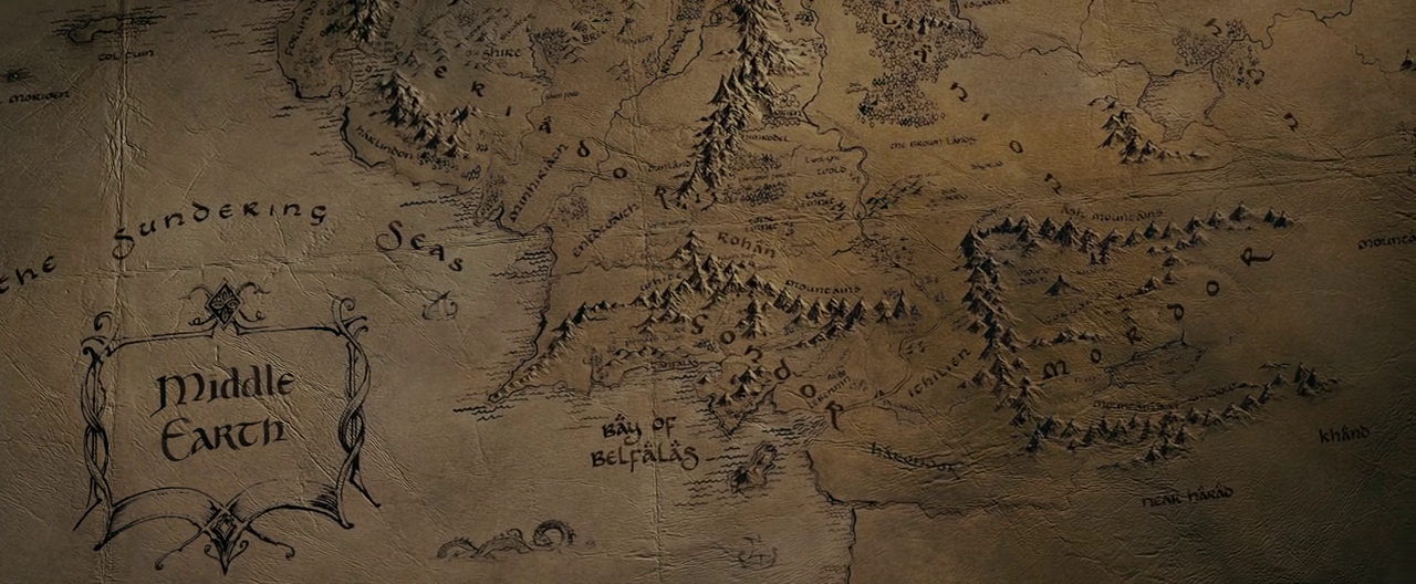 middle earth map lord of the rings